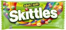 SKITTLES Sour Candy Single Pack, 51g image