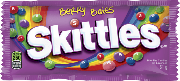 SKITTLES Berry Candy Single Pack, 61g