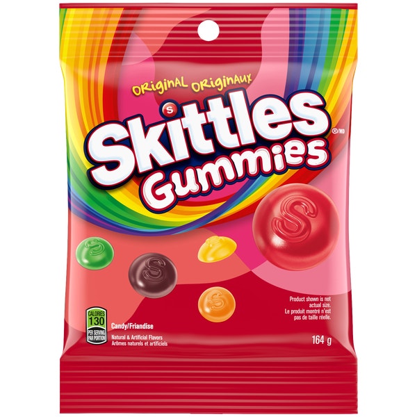 SKITTLES Gummies Originaux, sac, 164 g