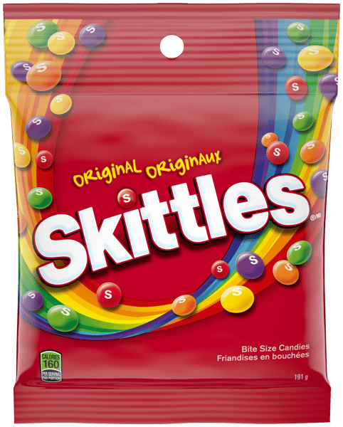 SKITTLES Original Fruity Candy Bag, 191g