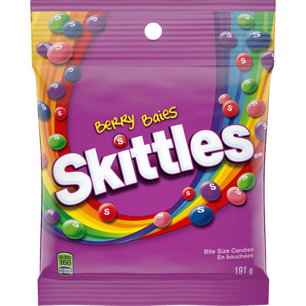 SKITTLES Berry Candy Bag, 191g