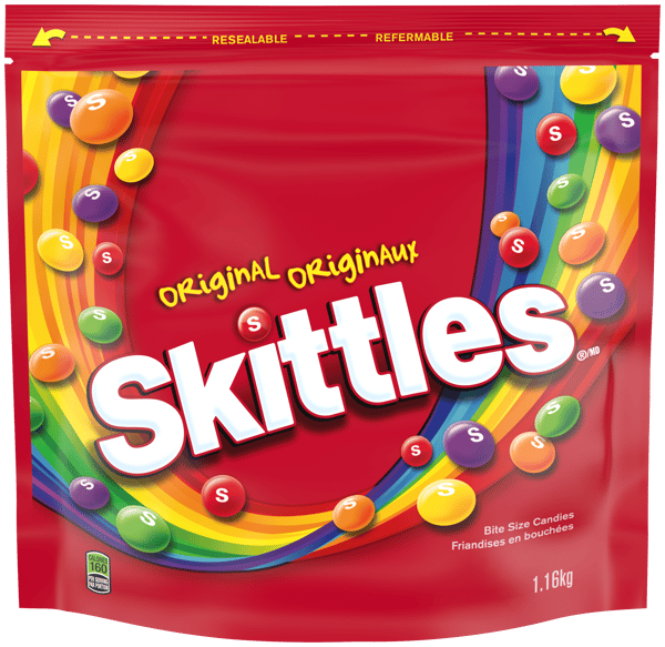 SKITTLES Original Fruity Candy Party Size, 1.16kg