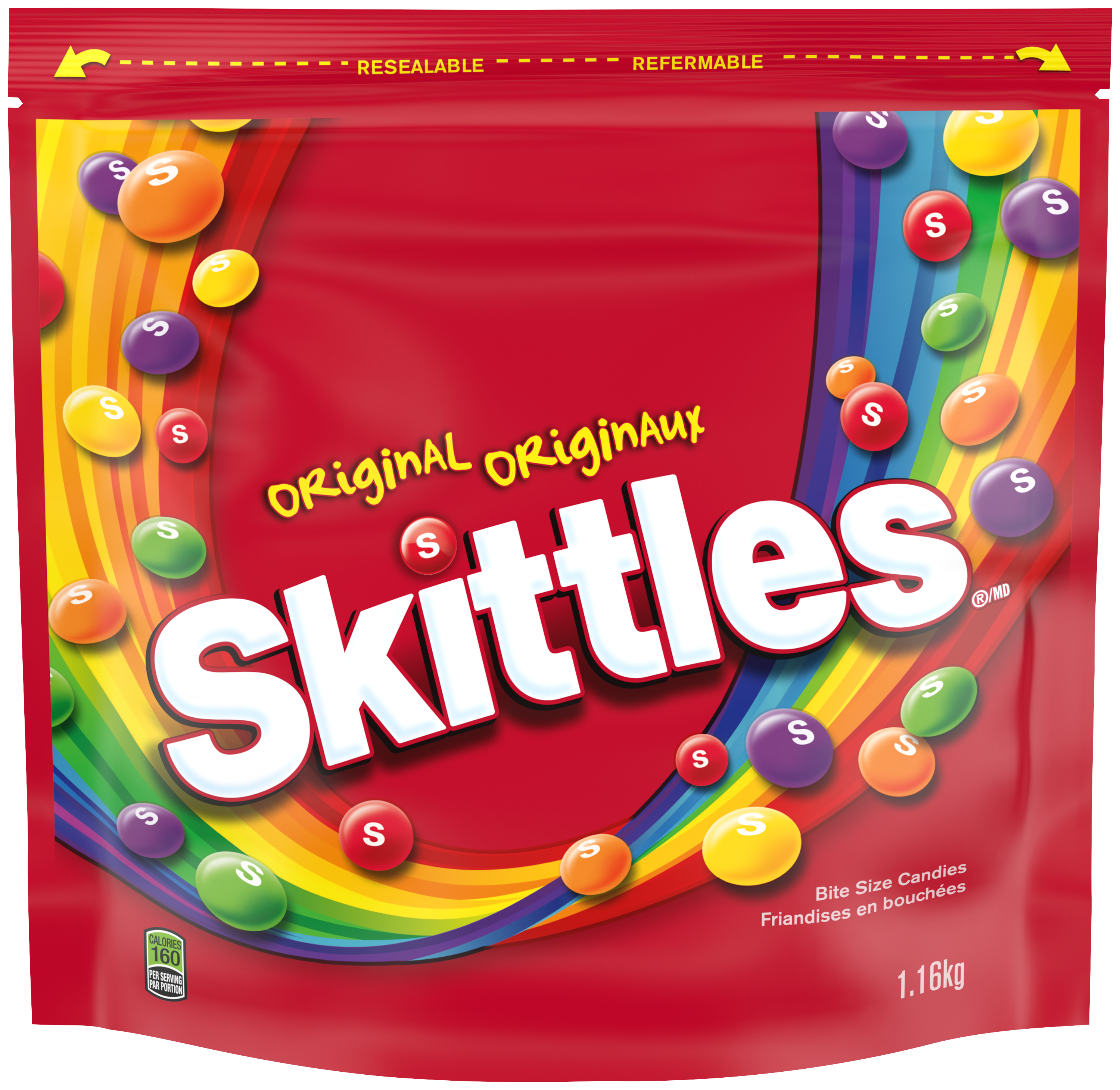 SKITTLES Original Fruity Candy Party Size, 1.16kg